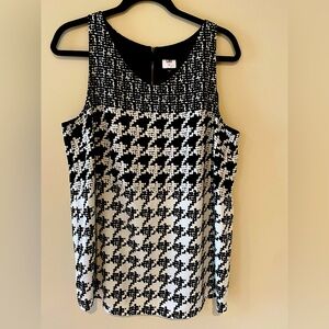Cabi style 3090 broken check houndstooth tank top